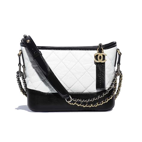 chanel bag dark white|Chanel gabrielle bag small price.